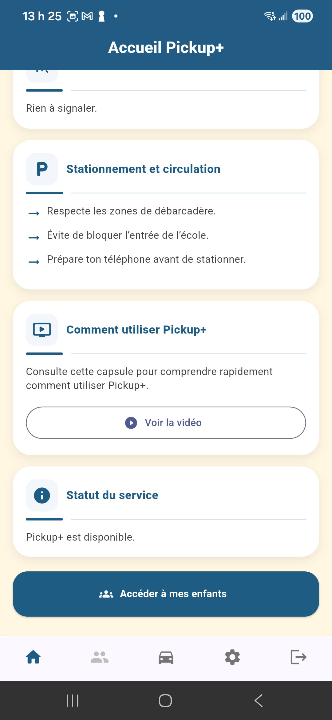 Infos école
